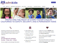 Tablet Screenshot of advokids.org